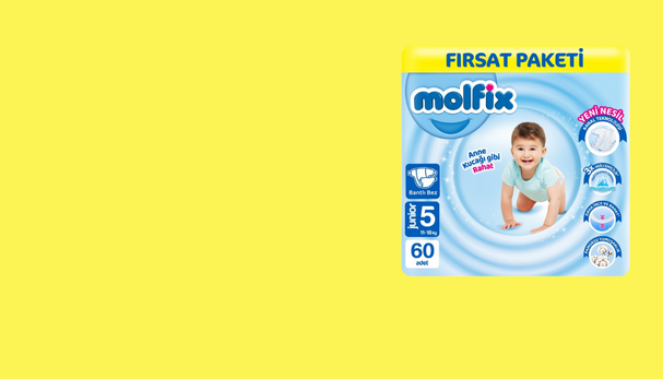 Molfix Nappies Size 5 Junior Offer Pack 60 Pieces